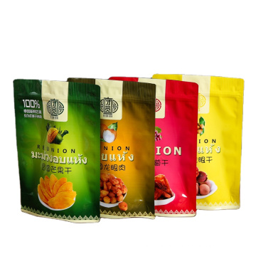 Food Packaging Plastic Zipper Bag For Dried Mango, Potato Chips, Cookies Bags For Food Packaging Food Safety Grade